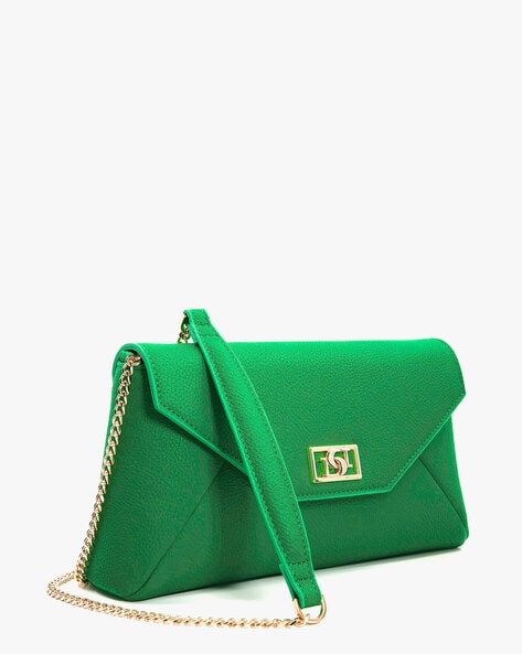 Green best sale evening handbag