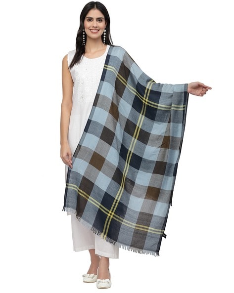 Checked Viscose Scarf Price in India