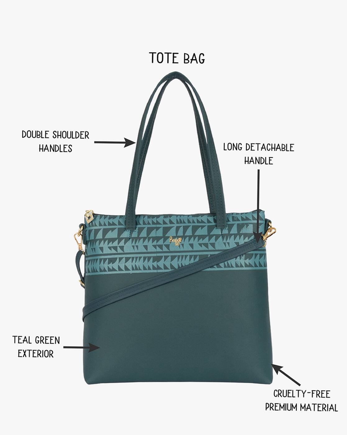 Buy Teal Green Handbags for Women by BAGGIT Online