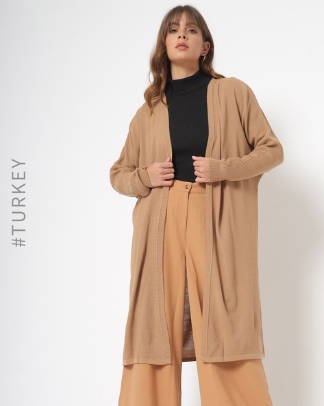 Longline open clearance front cardigan