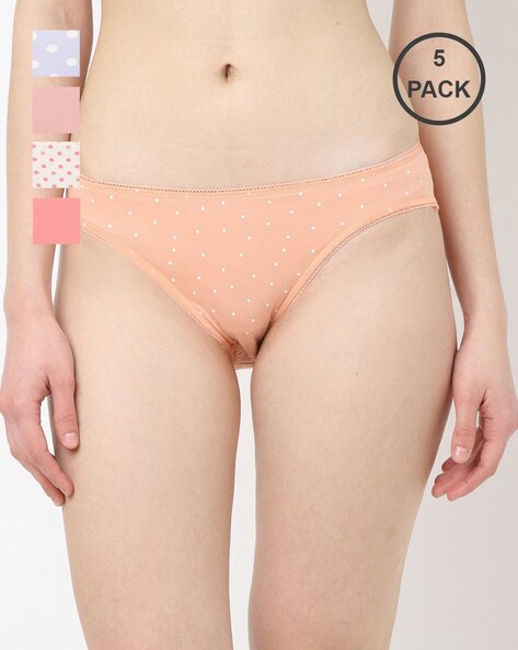 Pack of 5 Cotton Mix Skinny Fit Panties
