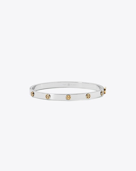 Buy Tory Burch Miller Stud Hinge Bracelet | Silver-Toned Color Women | AJIO  LUXE