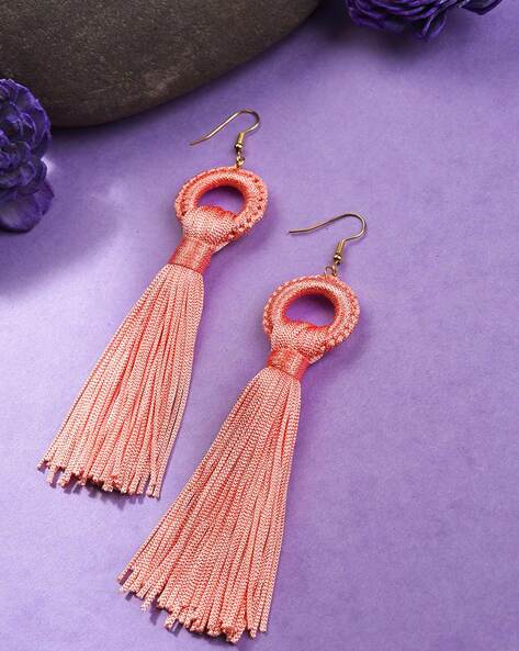 Meira Kundan And Pink Drops Dangler Earrings – Curio Cottage