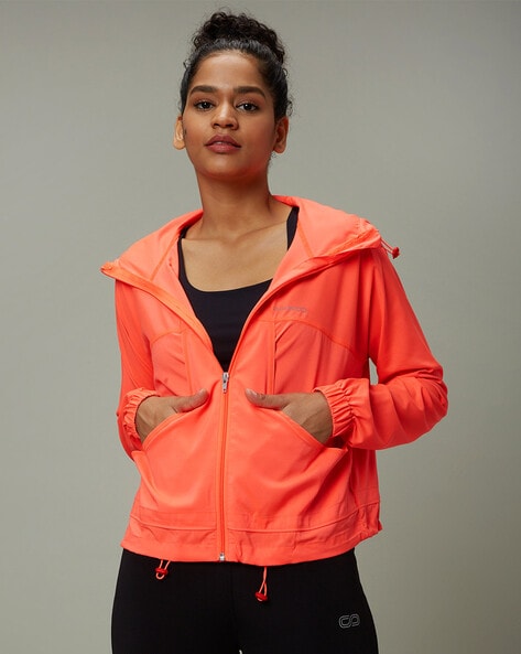 Peach biker jacket sale