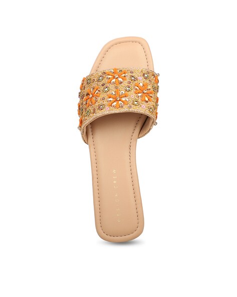 Amazon.com: Womens Sandals Dressy,Women's Rhinestone Flat Sandals Fashion  Crystal Flip Flop Casual Summer Beach Open Toe Glitter Jeweled Wedding Sandals  Flat Slippers Shoes Khaki : Sports & Outdoors