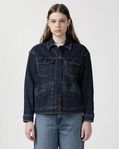 Buy Black Jackets & Coats for Women by Wrangler Online | Ajio.com
