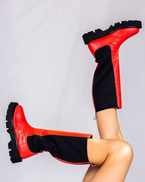 Calf Red Bottom Thigh Boots Kaylee Tall Red Bottom Wide Calf Snip