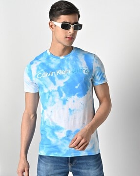 Buy White Blue Tshirts for Men by Calvin Klein Jeans Online Ajio