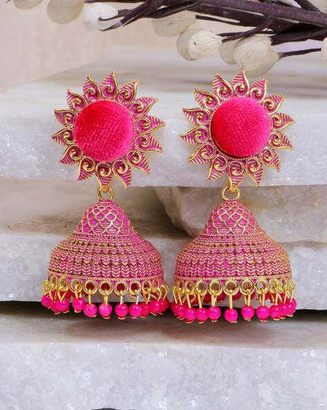 Indian/asian Baby Pink Mirror Earrings and Tikka Set. Oversized Earrings in  Pink, Indian Earrings, Indian Jewellery,statement Earrings Set - Etsy
