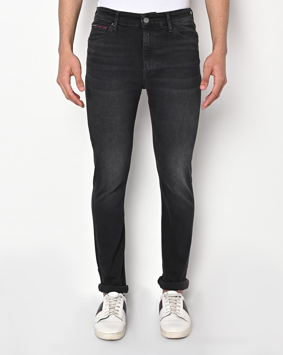 Buy Black Jeans Men by TOMMY HILFIGER | Ajio.com