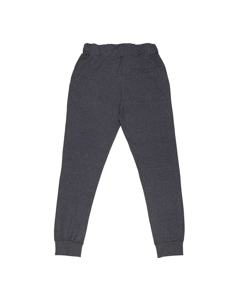 Boys dark grey online jogging bottoms