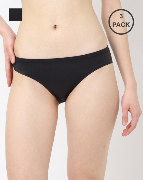 Buy Jockey Medium Rise Three-Fourth Coverage Bikini Panty (Pack of