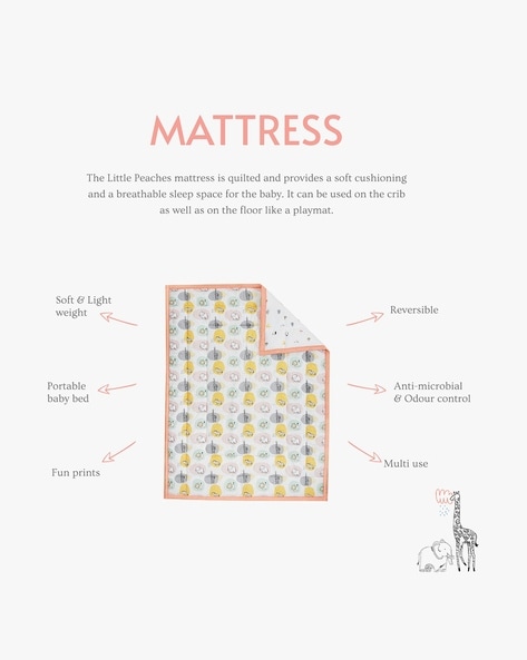 Baby mattress outlet size chart