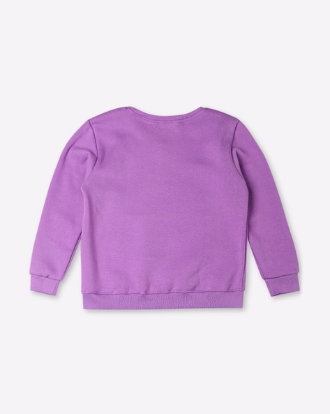 Girls purple clearance sweatshirt