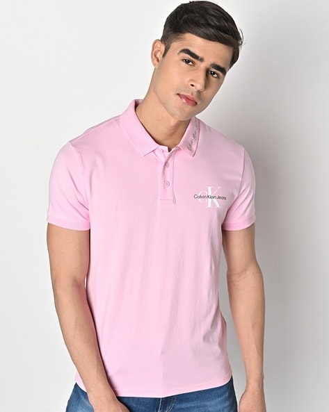 Calvin klein discount pink polo