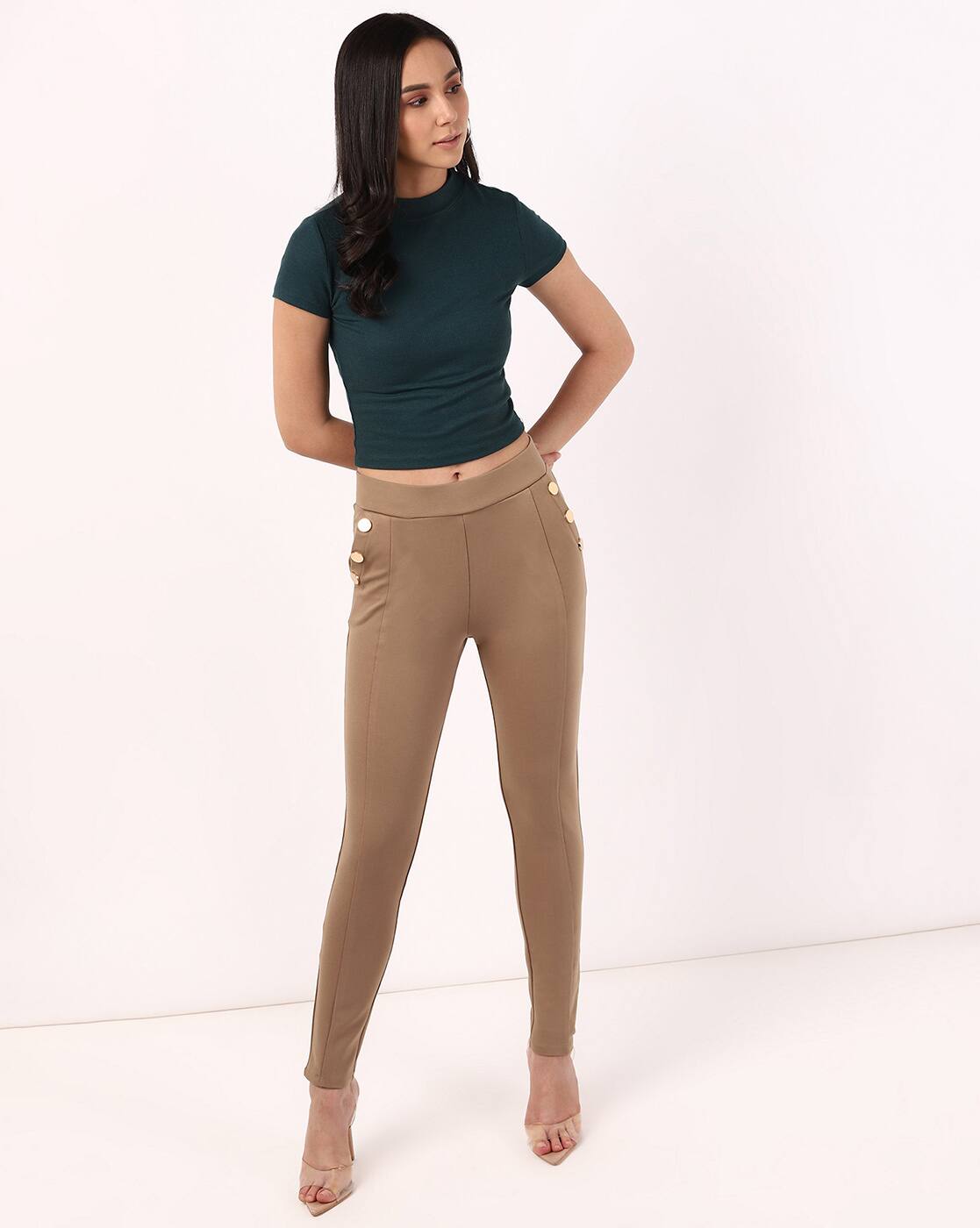 Buy Brown Jeans u0026 Jeggings for Women by Marks u0026 Spencer Online | Ajio.com