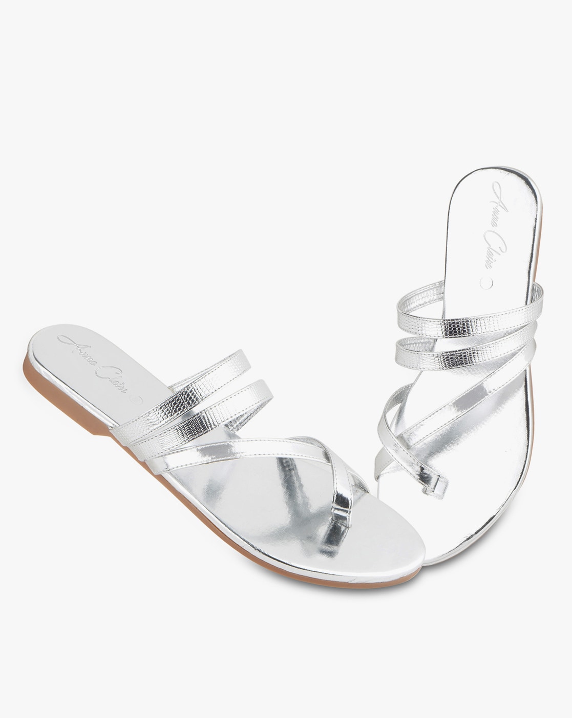 WOMEN Vintage Classic Ring Silver Flat Sandals : Amazon.in: Jewellery