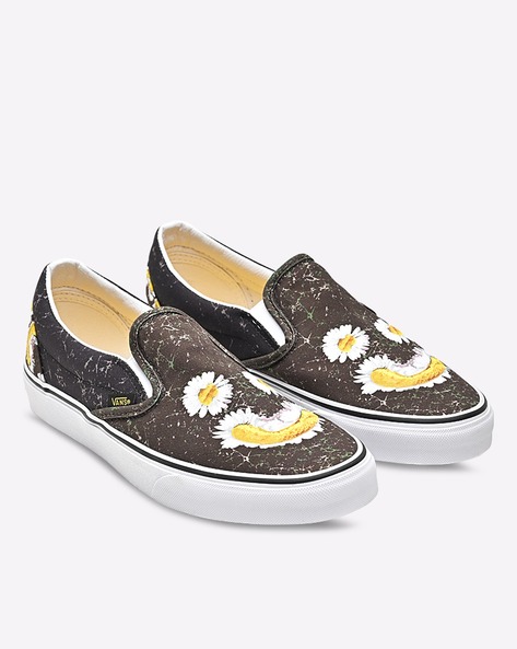 Embroidered vans slip on sale ons