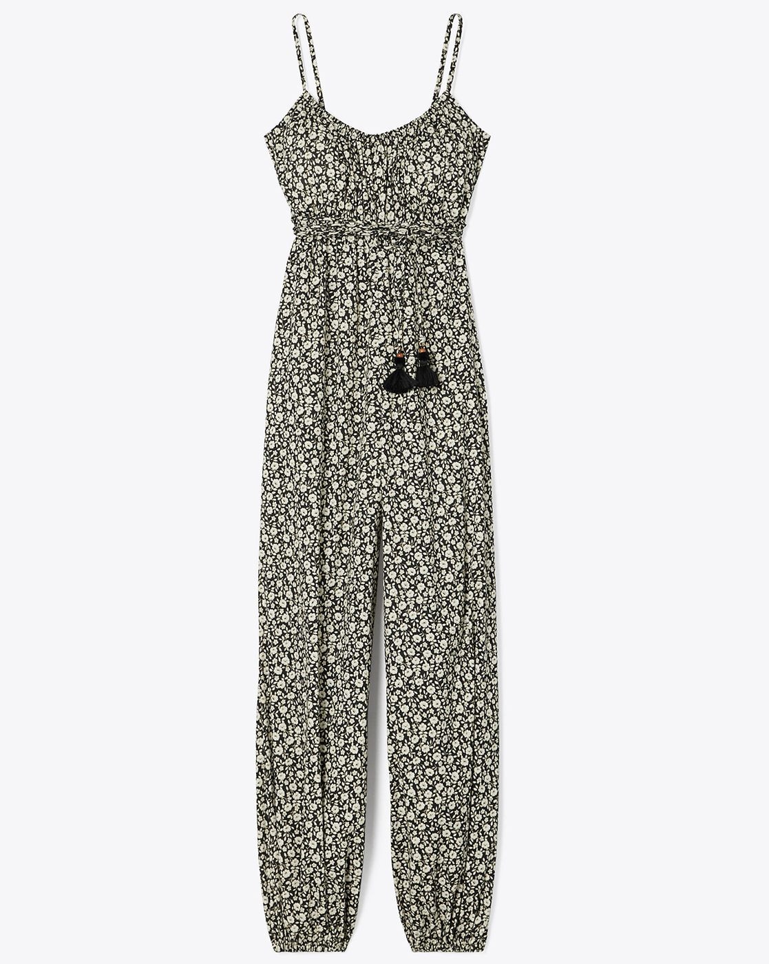 Tory burch smocked store jumpsuit