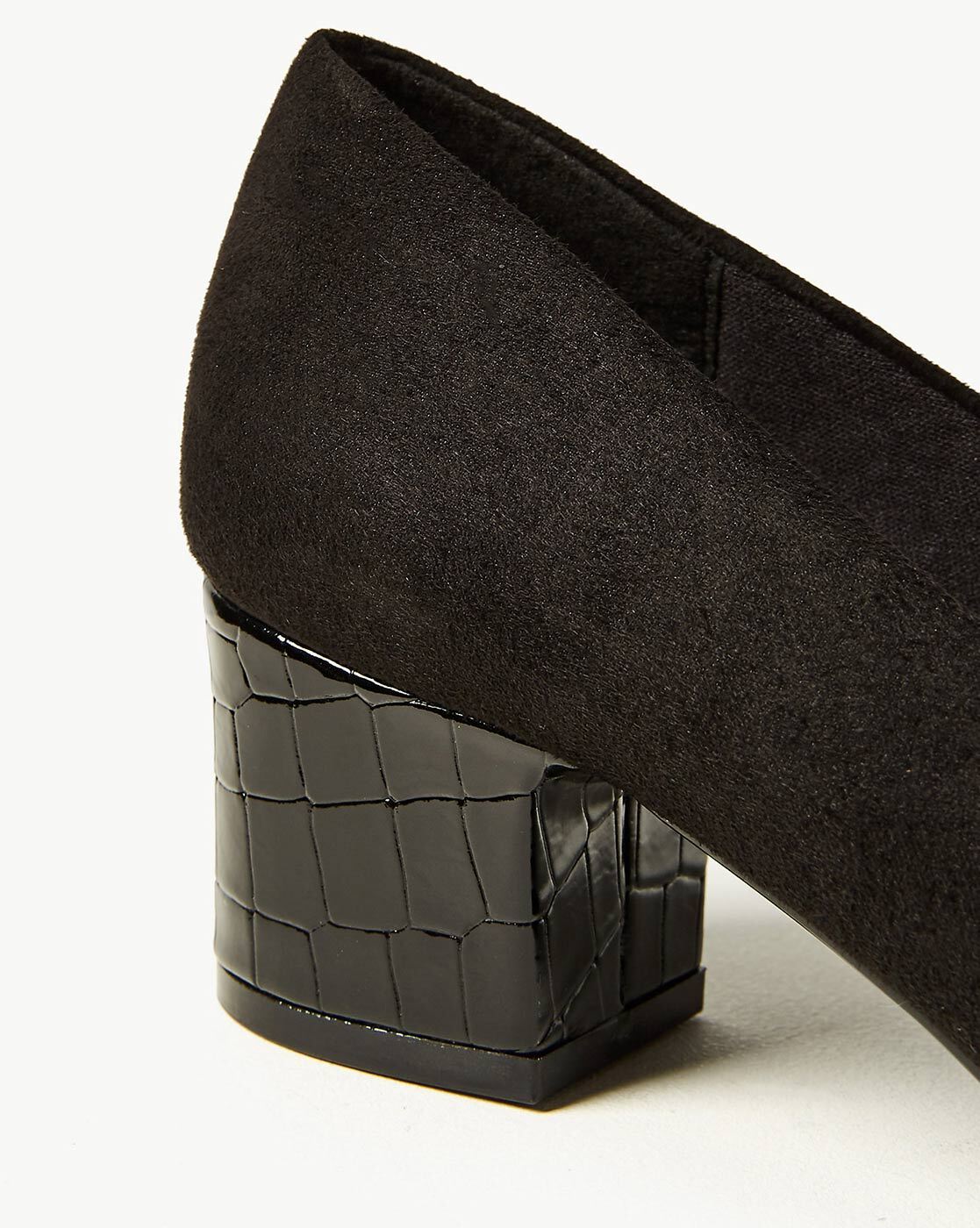 Marks and spencer block heel online shoes