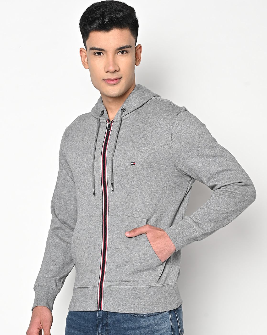 Grey tommy hilfiger online hoodie