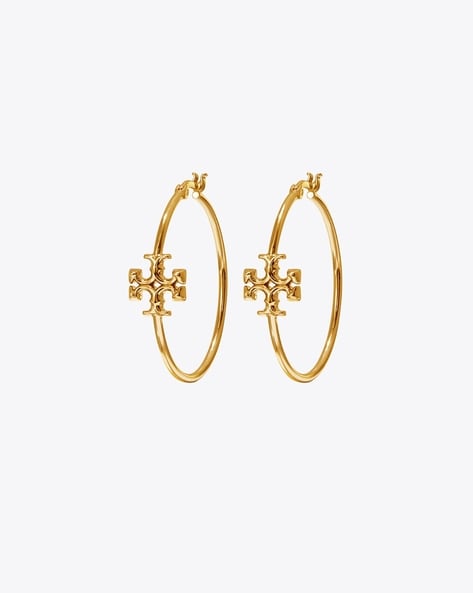 Buy Tory Burch Kira Enamel CircleStud Earrings  GoldToned Color Women   AJIO LUXE