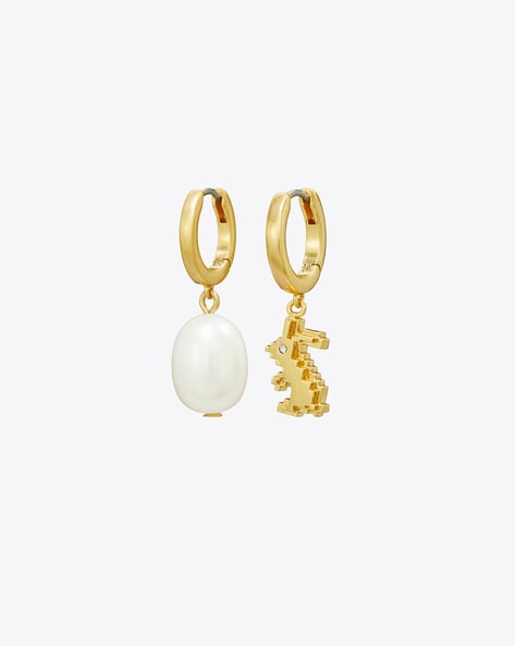 Make a Statement Our Gorgeous Golden Tone Elephant Charm Drop Earrings –  The Fineworld