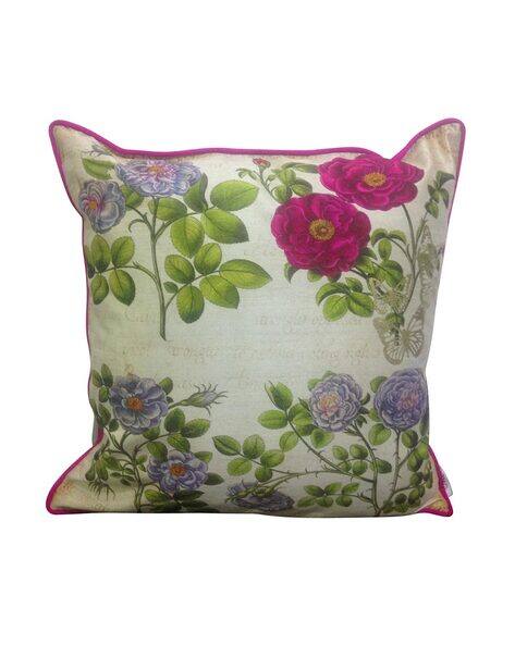 Buy Fuchsia Grey Cushions Pillows for Home Kitchen by Mezzo