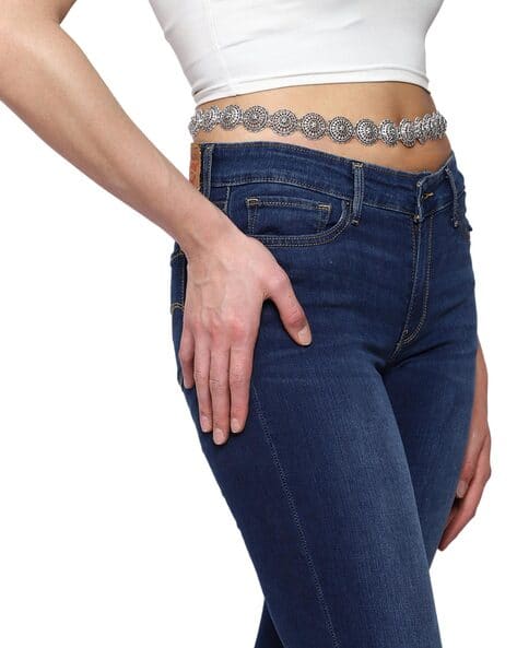 Veni Oxidized Belly Chain with Adjustable Hook