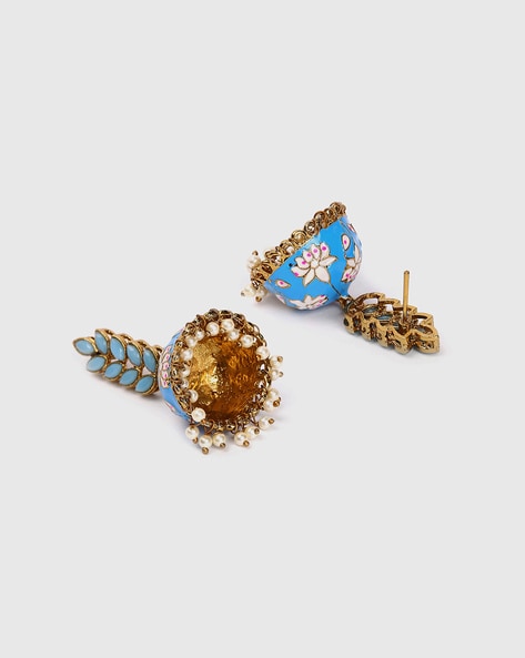 High end polki kundan JHUMKA with back foiling and clip support . We feel  extremely overwhelmed to launch most demanding yet versatile… | Instagram