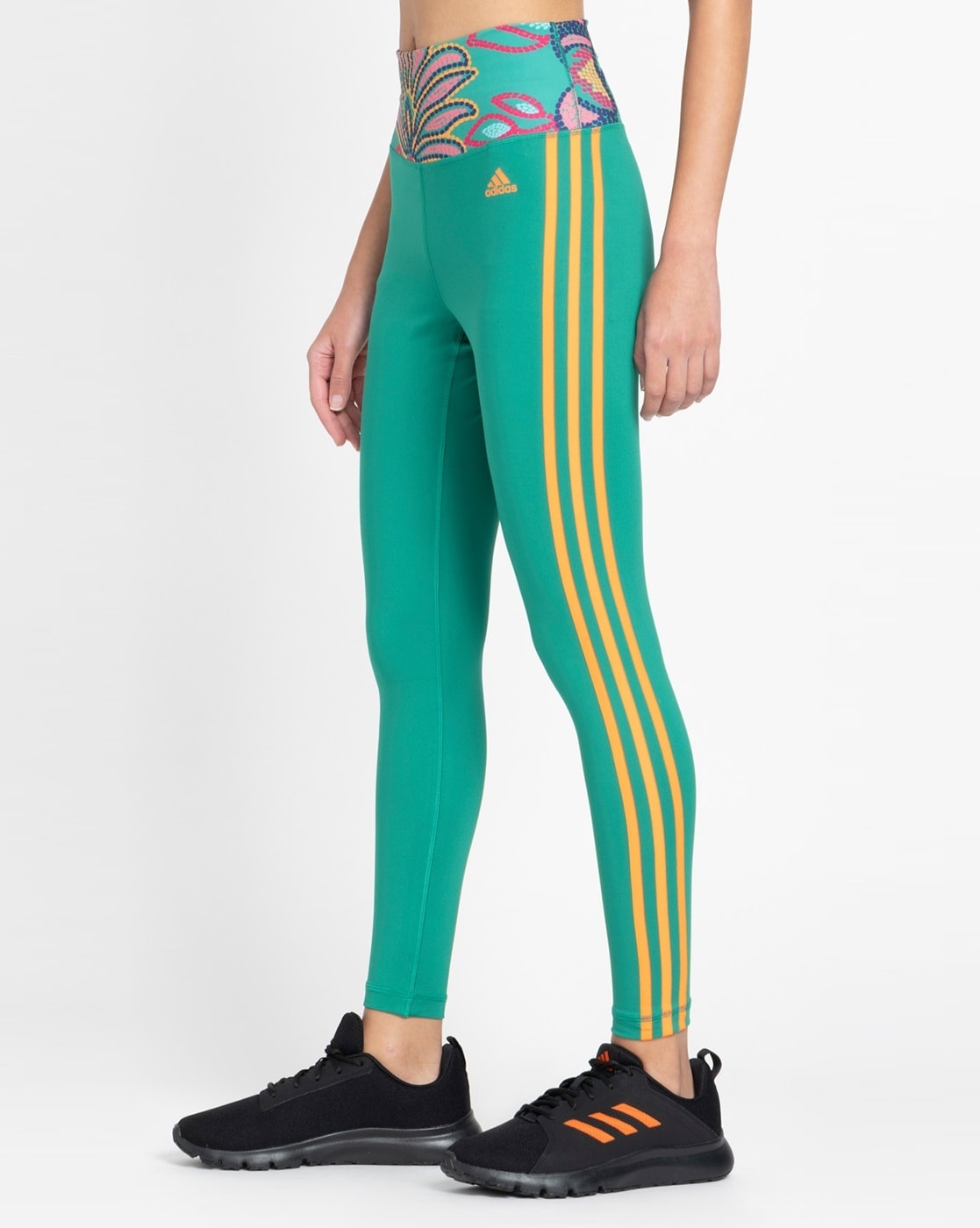 Adidas Originals Adidas Women's Loungewear Essentials 3-stripes Leggings In  Hazy Green/white | ModeSens
