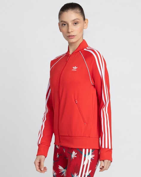 Adidas originals sst outlet track jacket red