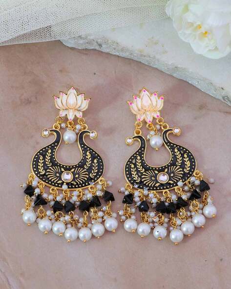 Buy Victorian CZ Jhumka Earrings Online For Women From India – Sonoor