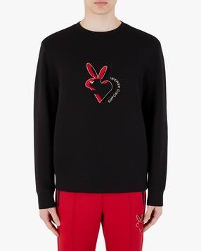 Buy KENZO Tiger Cotton Regular Fit Sweatshirt | Black Color Men