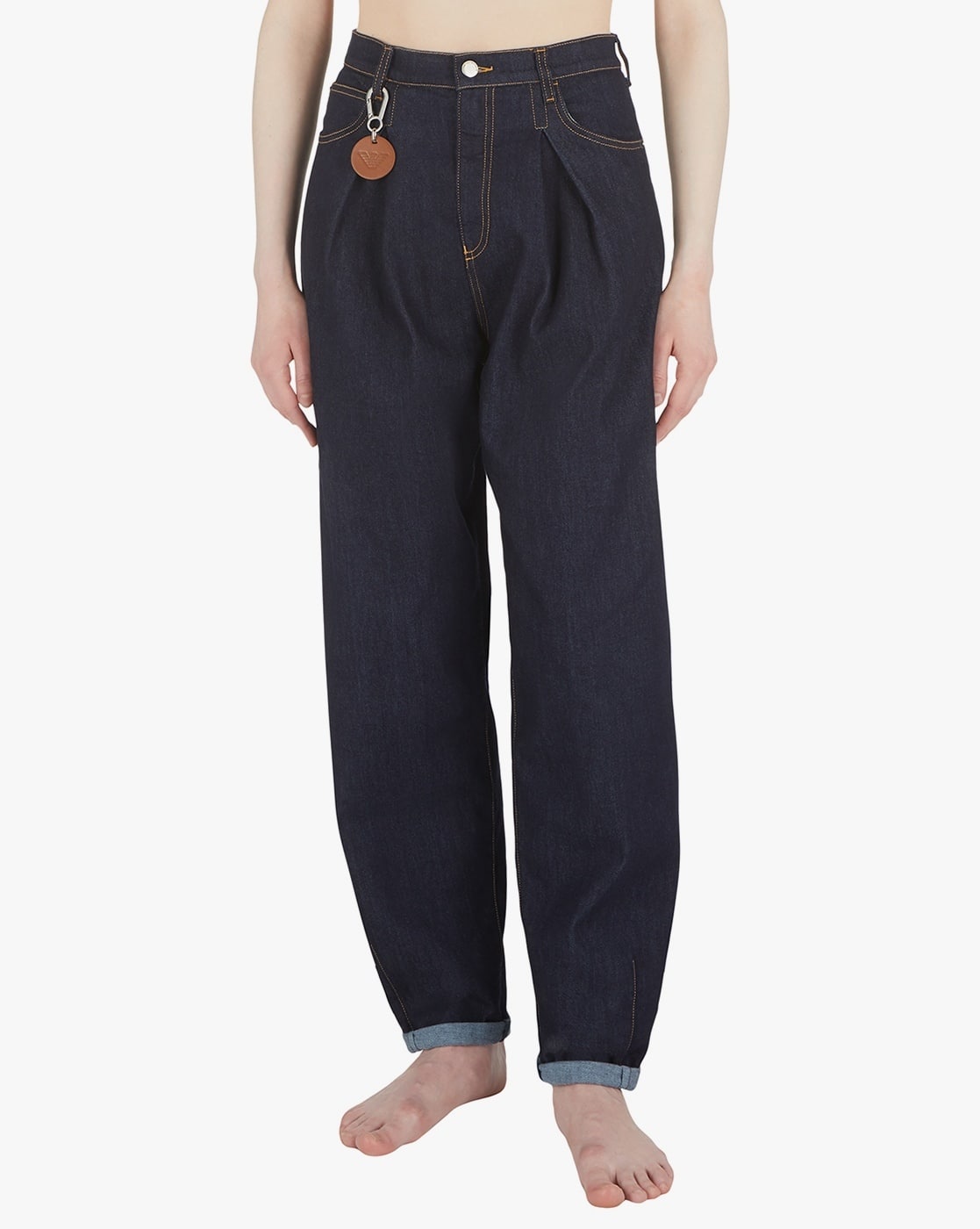 Buy EMPORIO ARMANI J97 Regular Fit Jeans | Blue Color Women | AJIO