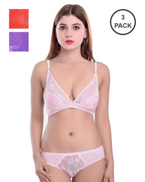 Buy White Lingerie Sets for Women by ALAMPAR Online