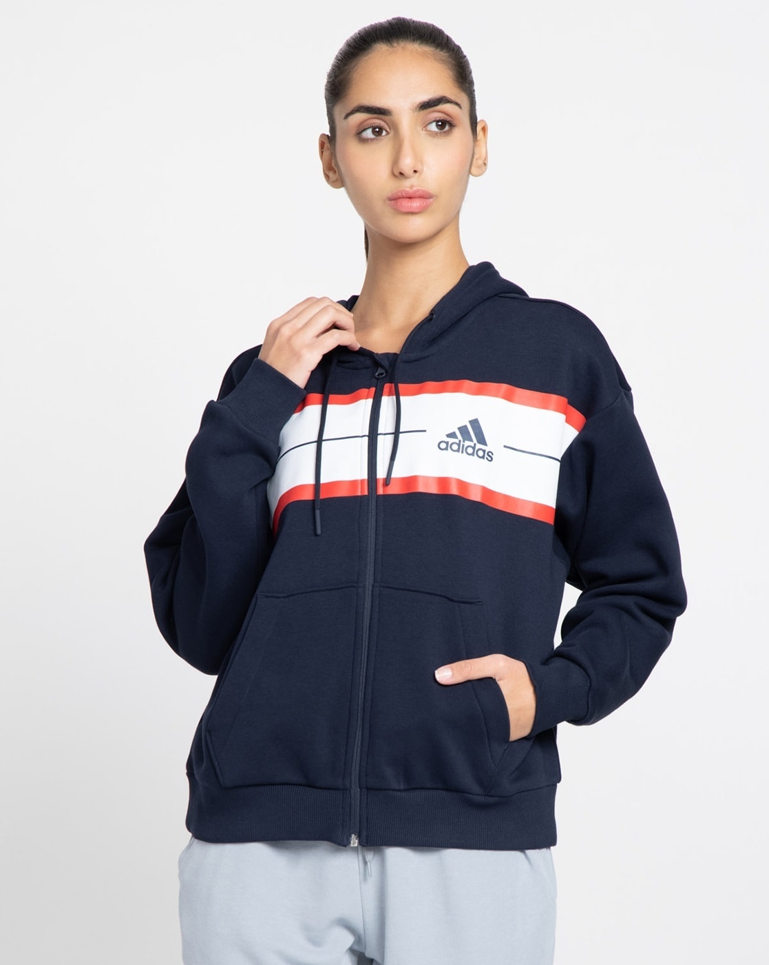 Buy Navy Blue Jackets & Women Online ADIDAS by for Coats