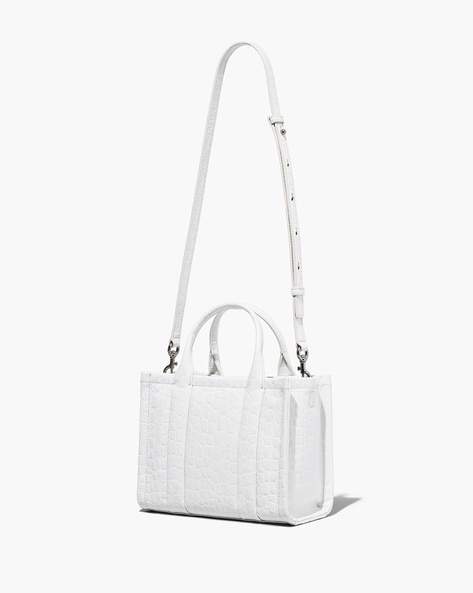 Marc Jacobs Women's The Croc-Embossed Medium Tote - Ivory