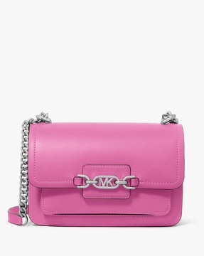 MICHAEL Michael Kors Pink Leather Chain Excess Shoulder Bag at