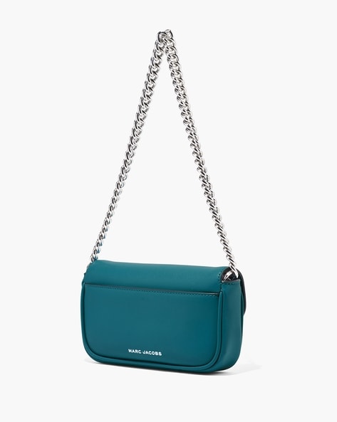 Leather handbag Dior Blue in Leather - 39095382