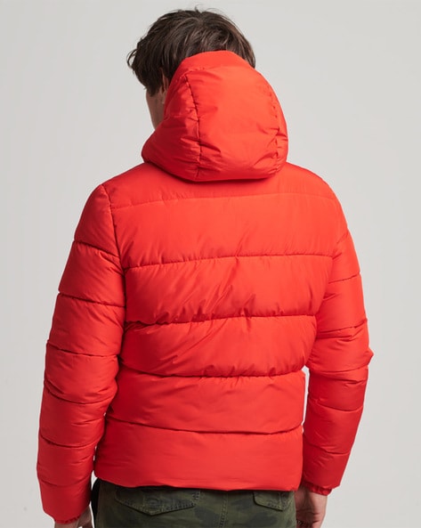 H and m red puffer clearance jacket