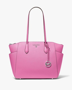 Michael Kors Voyager Large Saffiano Leather Tote Bag In Pink