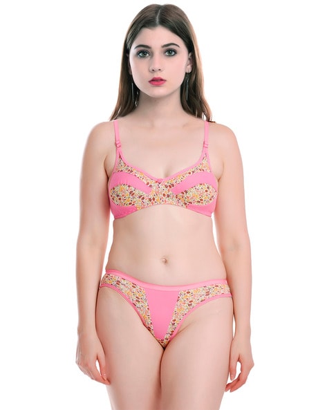 Aamarsh - Women Net Bra Panty Set for Lingerie Set ( Pack of 1