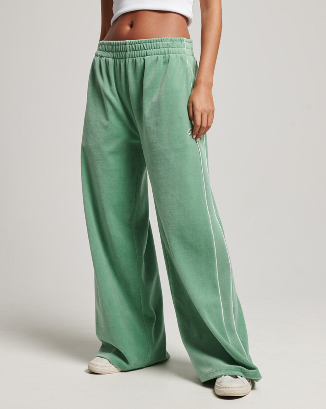 Buy Granite Green Track Pants for Women by SUPERDRY Online