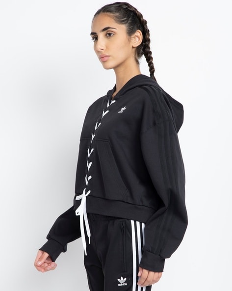 Black adidas zip up cheap hoodie womens