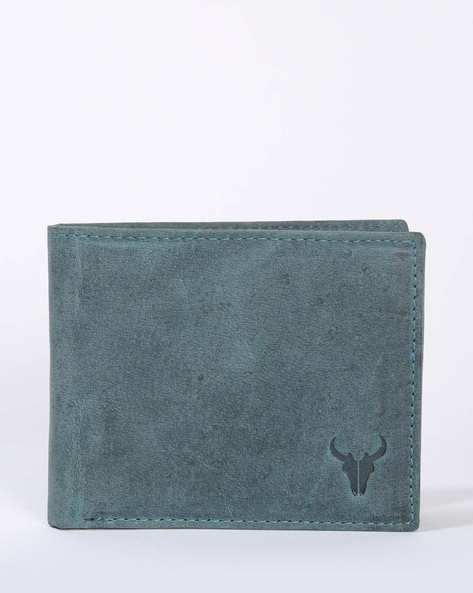 NAPA HIDE Genuine Leather Men Blue Wallet