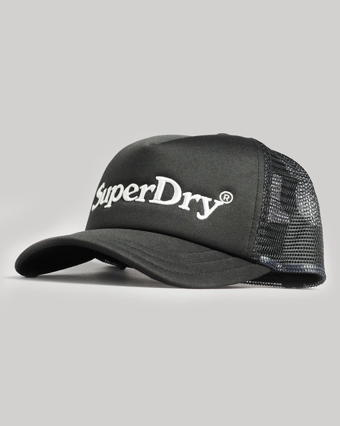◆Superdry◆ Heritage Mesh Print Trucker Ball Cap Black Buy Black Caps & Hats for Men by SUPERDRY Online | Ajio.com