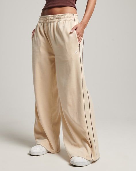 Buy ADIDAS W 3S Ft Wide Pt Stripes Cotton Women's Casual Wear Track Pants |  Shoppers Stop