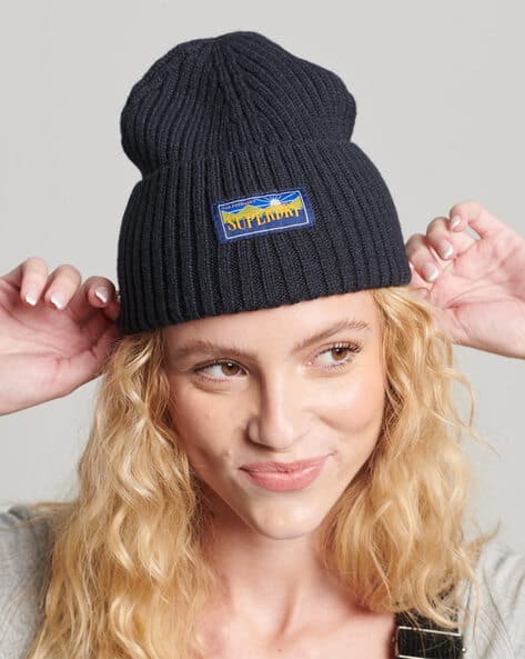Buy Eclipse Navy Caps Hats for Women by SUPERDRY Online