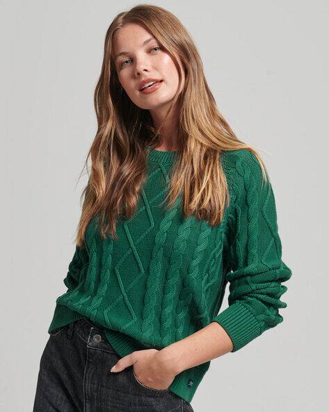 Buy Pine Green Sweaters Cardigans for Women by SUPERDRY Online